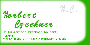 norbert czechner business card